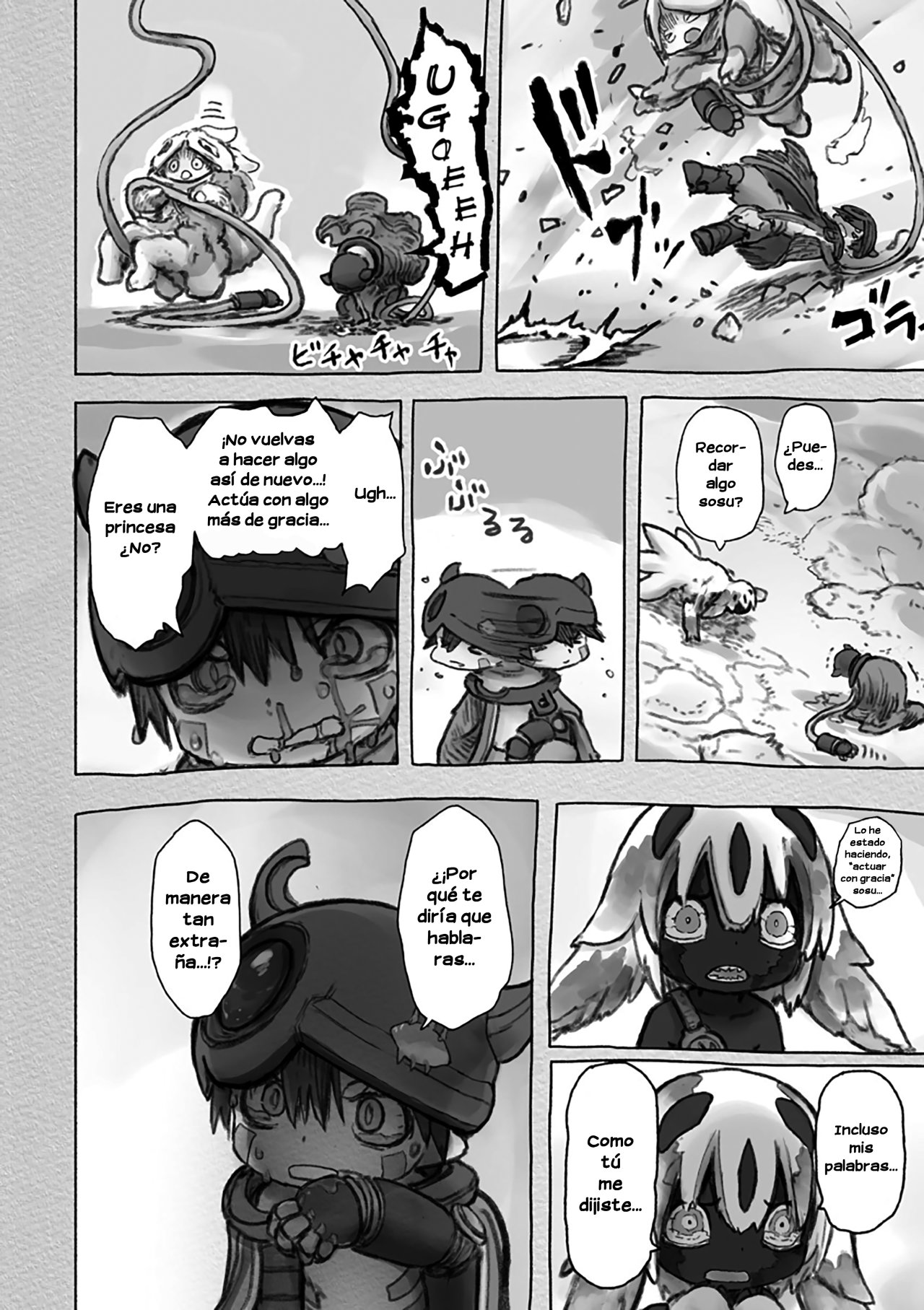 Made in Abyss Capitulo 55: Faputa y Reg página 20