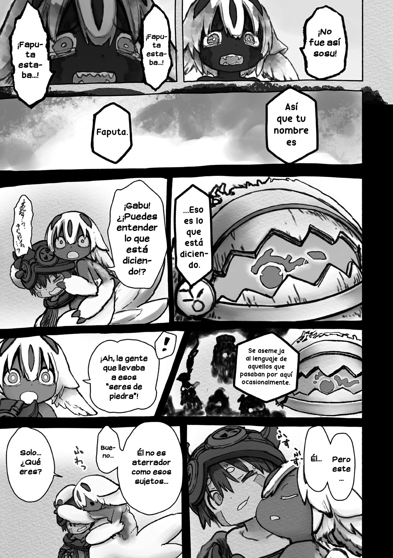 Made in Abyss Capitulo 55: Faputa y Reg página 21