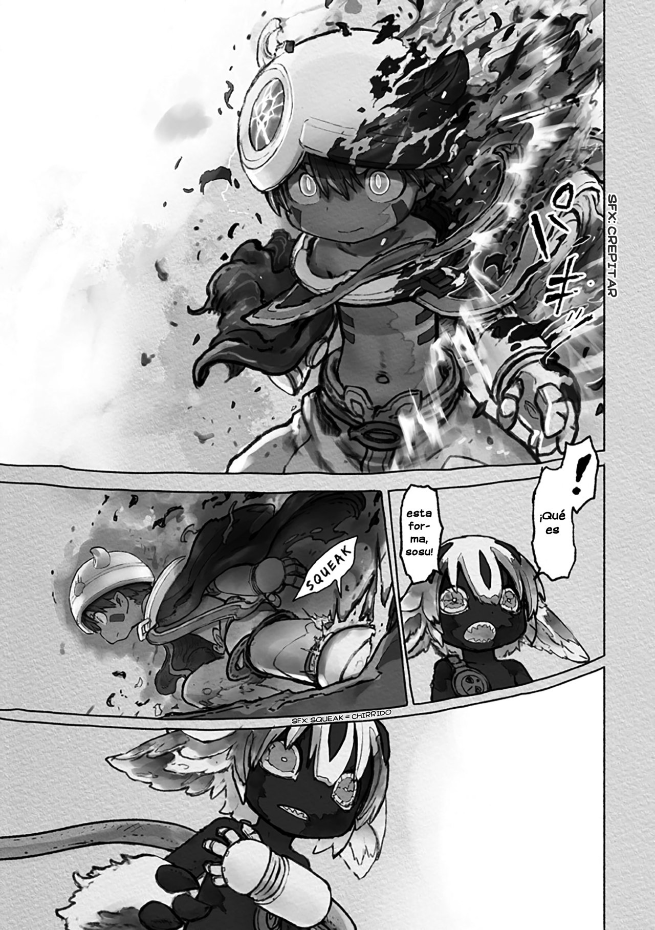 Made in Abyss Capitulo 55: Faputa y Reg página 27