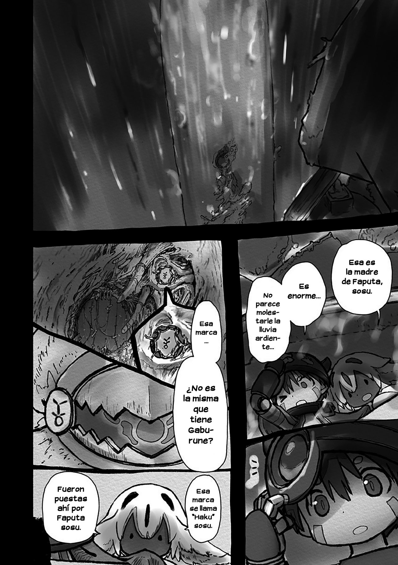 Made in Abyss Capitulo 55: Faputa y Reg página 34