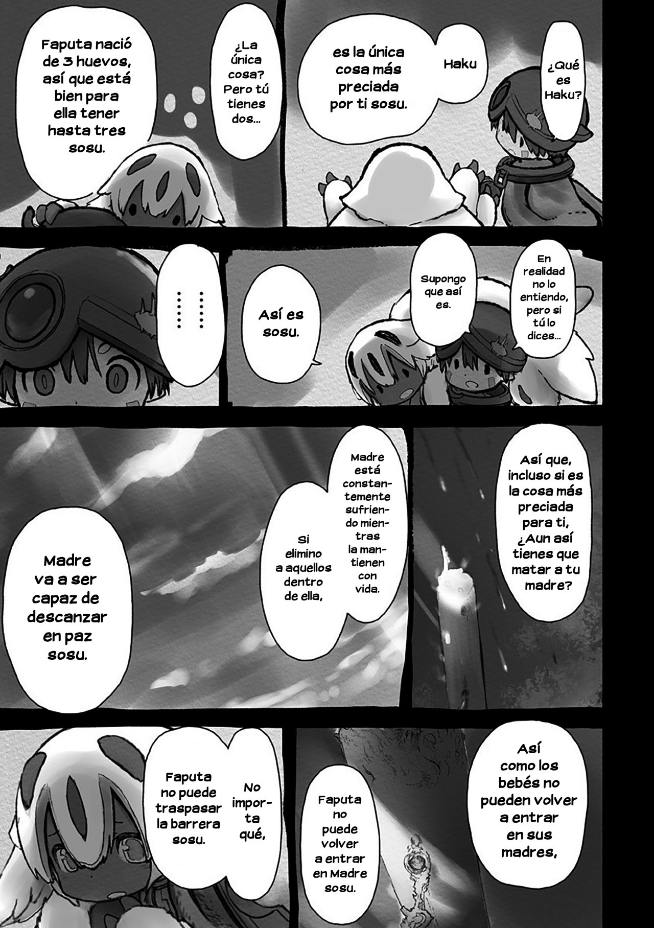 Made in Abyss Capitulo 55: Faputa y Reg página 35