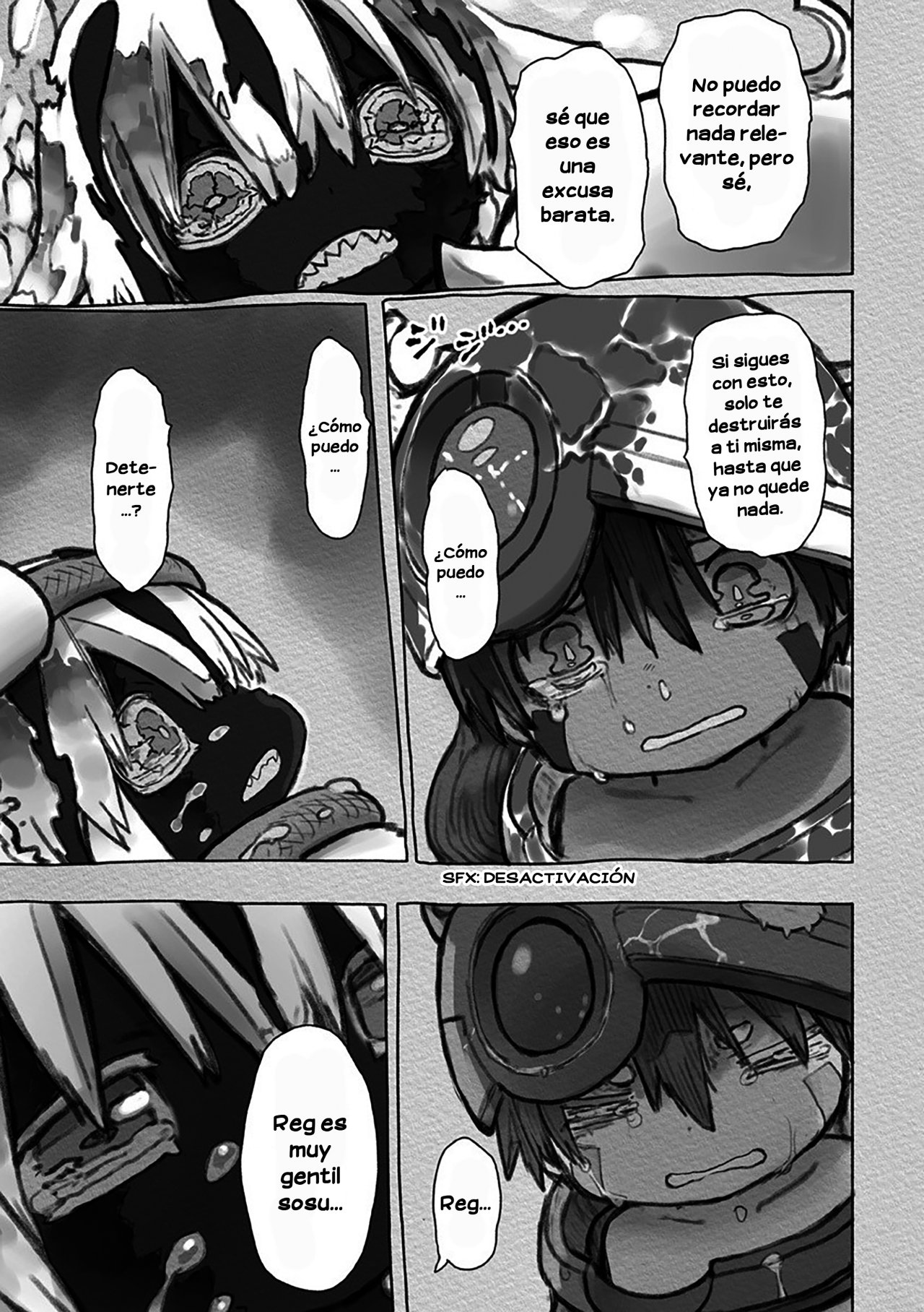 Made in Abyss Capitulo 55: Faputa y Reg página 43