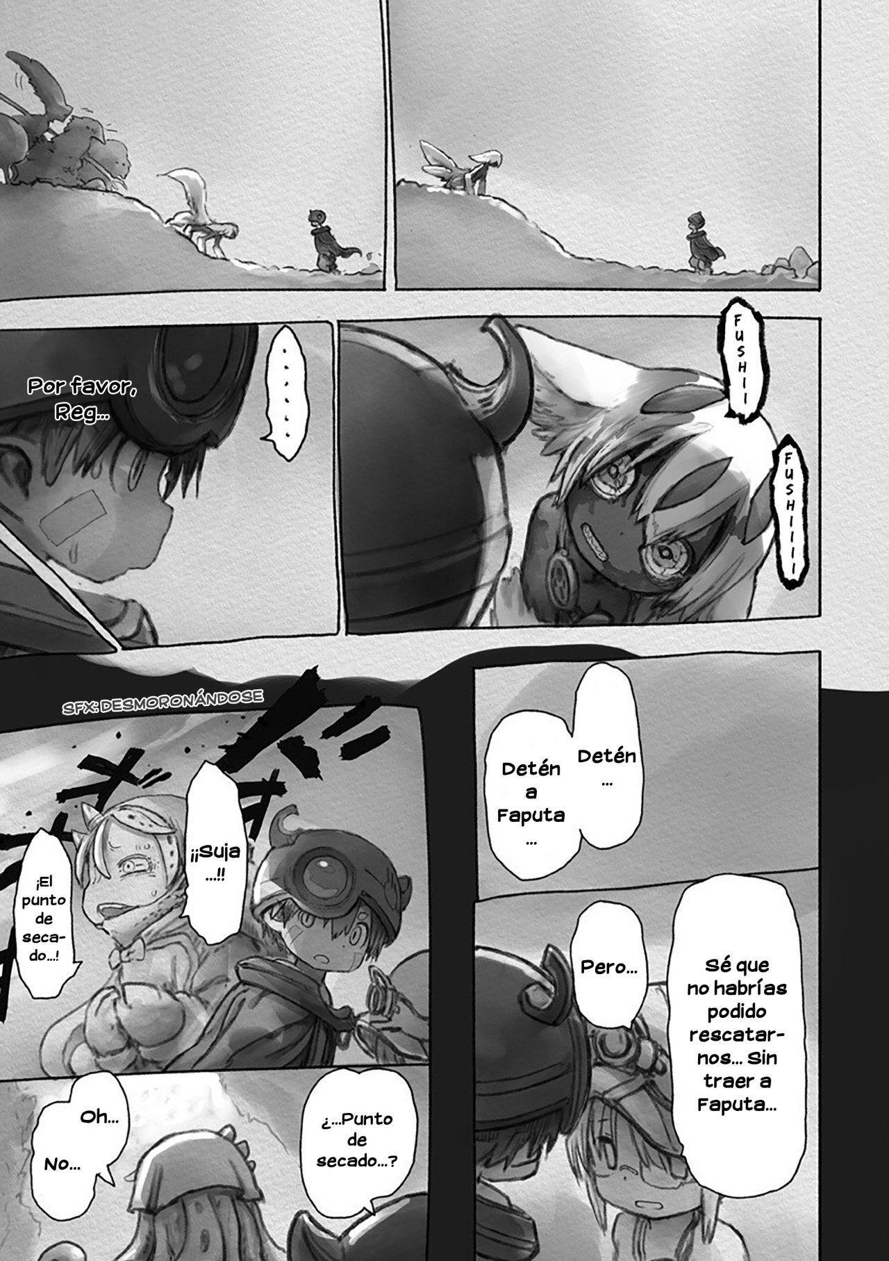 Made in Abyss Capitulo 55: Faputa y Reg página 7