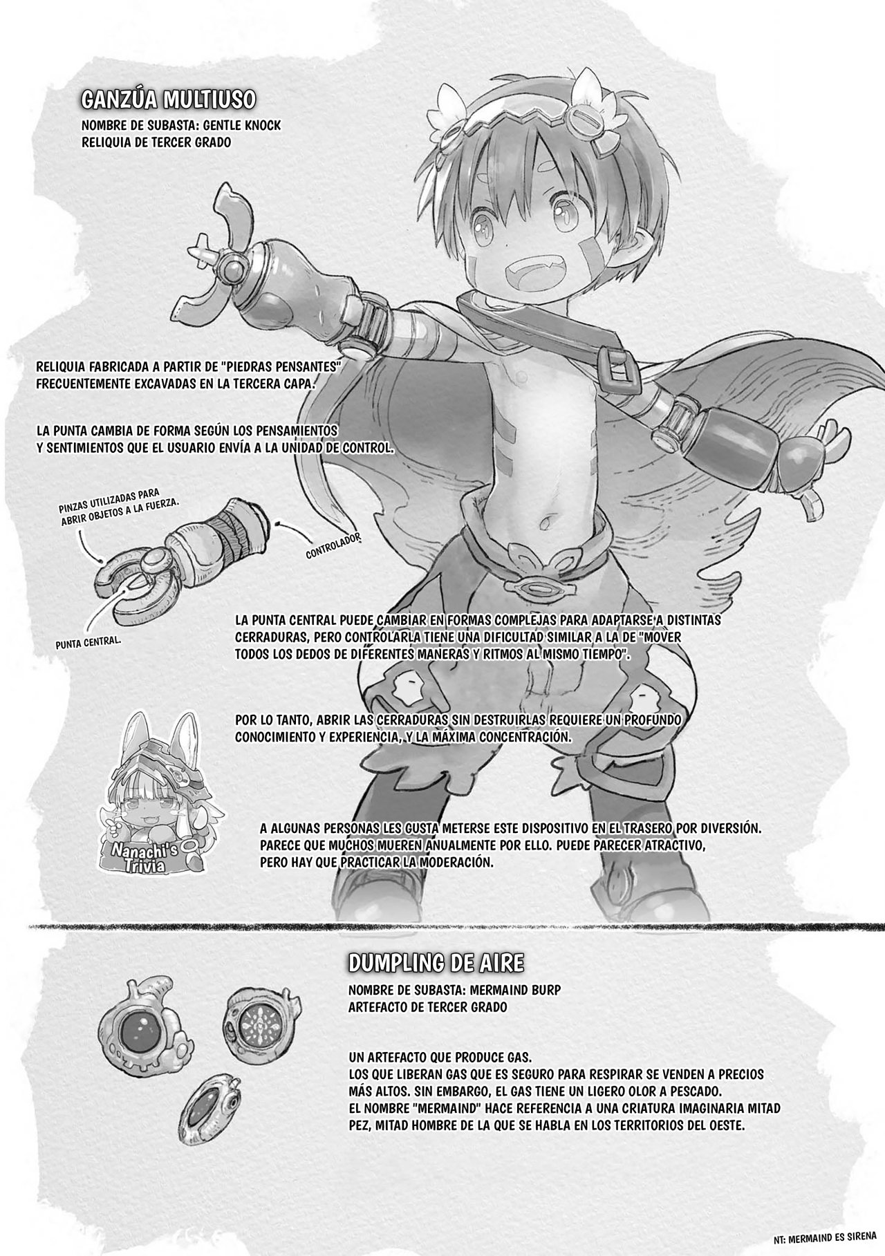 Made in Abyss Capitulo 63.5: Volumen 11 Extras página 8