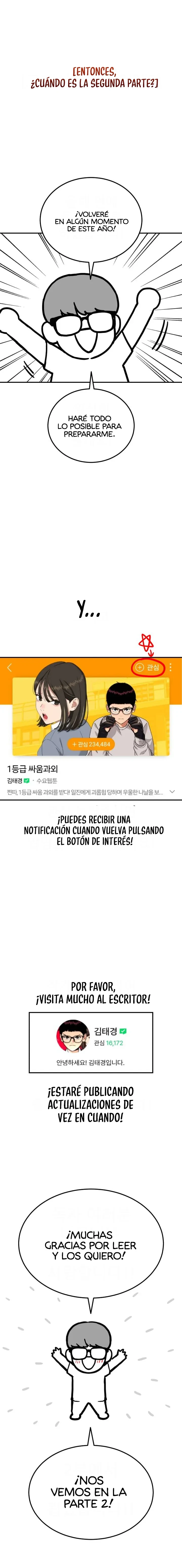 Tutorial de primer grado de como luchar. Capitulo 59.5 página 5