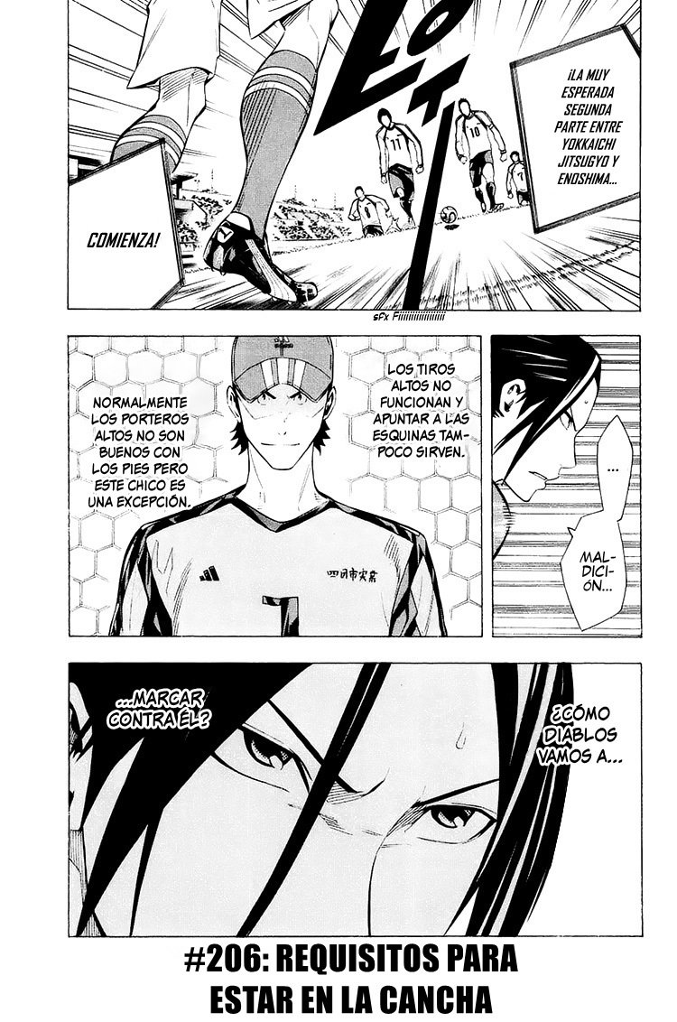 Area no Kishi Capitulo 206: Requisitos para estar en la cancha página 2