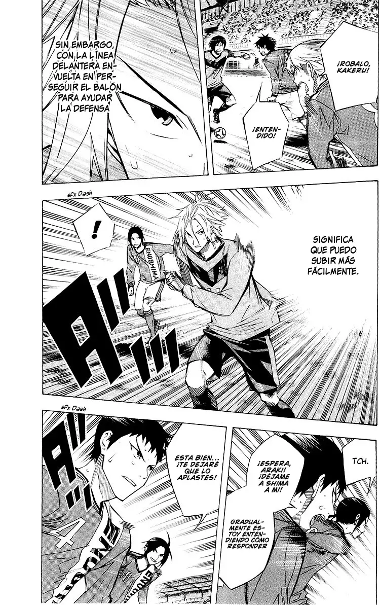 Area no Kishi Capitulo 222: ¡Moviéndose hacia el gol! página 10