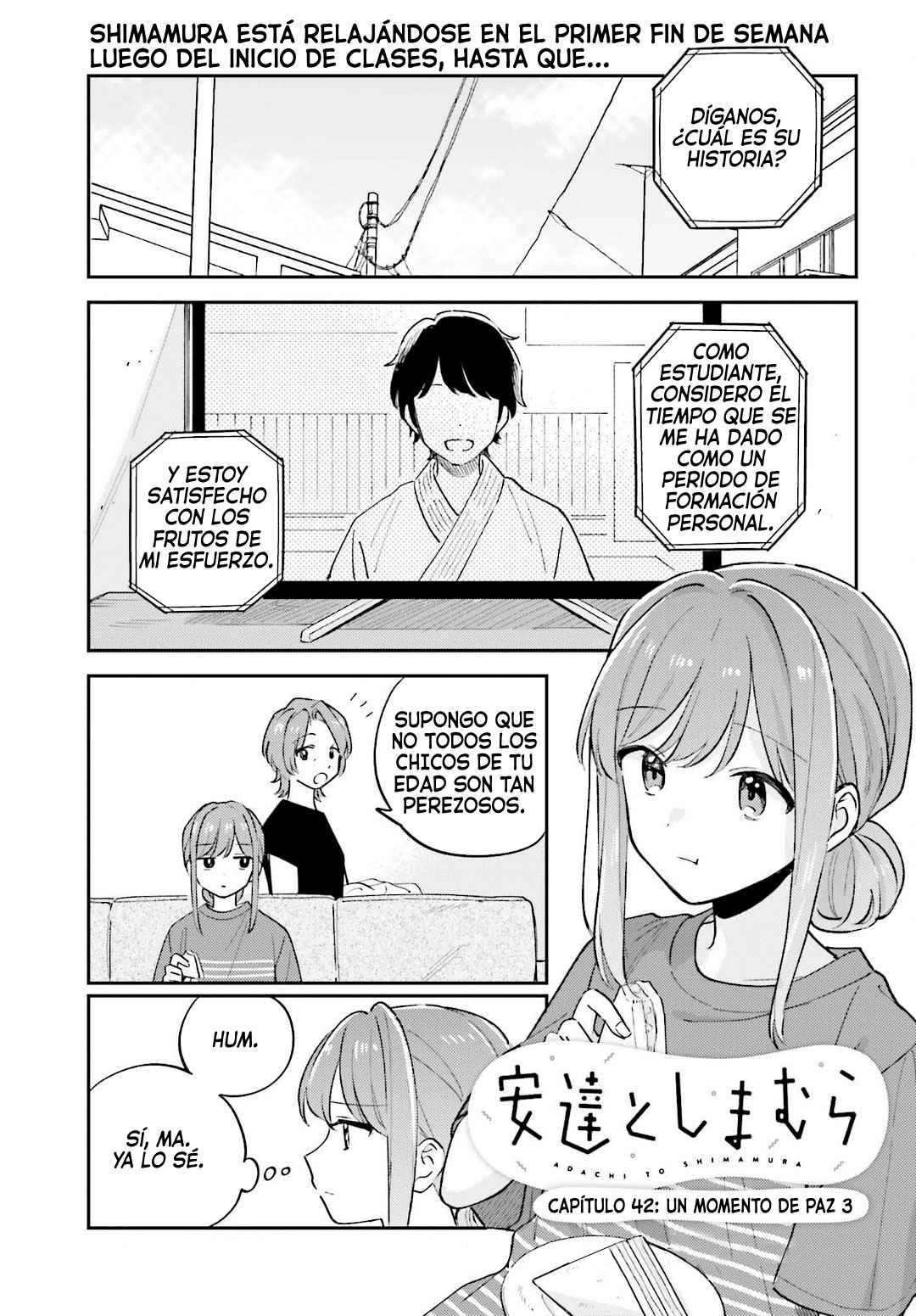 Adachi to Shimamura Capitulo 42 página 2
