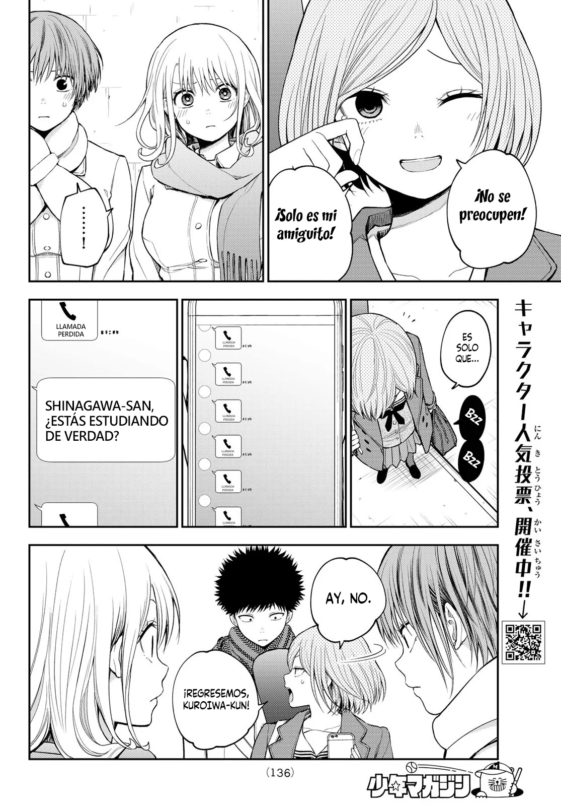 Kuroiwa Medaka Ni Watashi No Kawaii Ga Tsuujinai Capitulo 104: Ese Tipo y los preceptos página 7