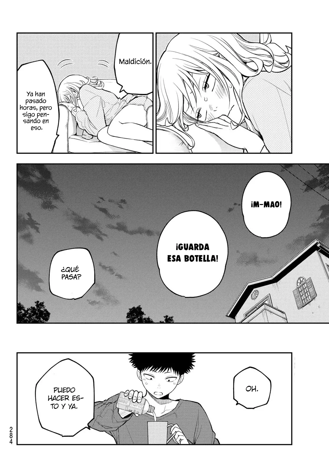 Kuroiwa Medaka Ni Watashi No Kawaii Ga Tsuujinai Capitulo 123: Ese tipo y la botella. página 15