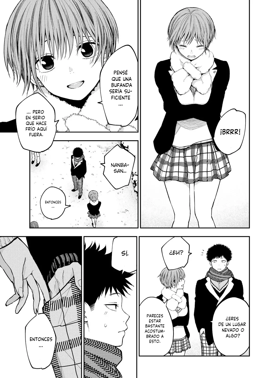 Kuroiwa Medaka Ni Watashi No Kawaii Ga Tsuujinai Capitulo 139: Ese tipo y la nieve. página 10