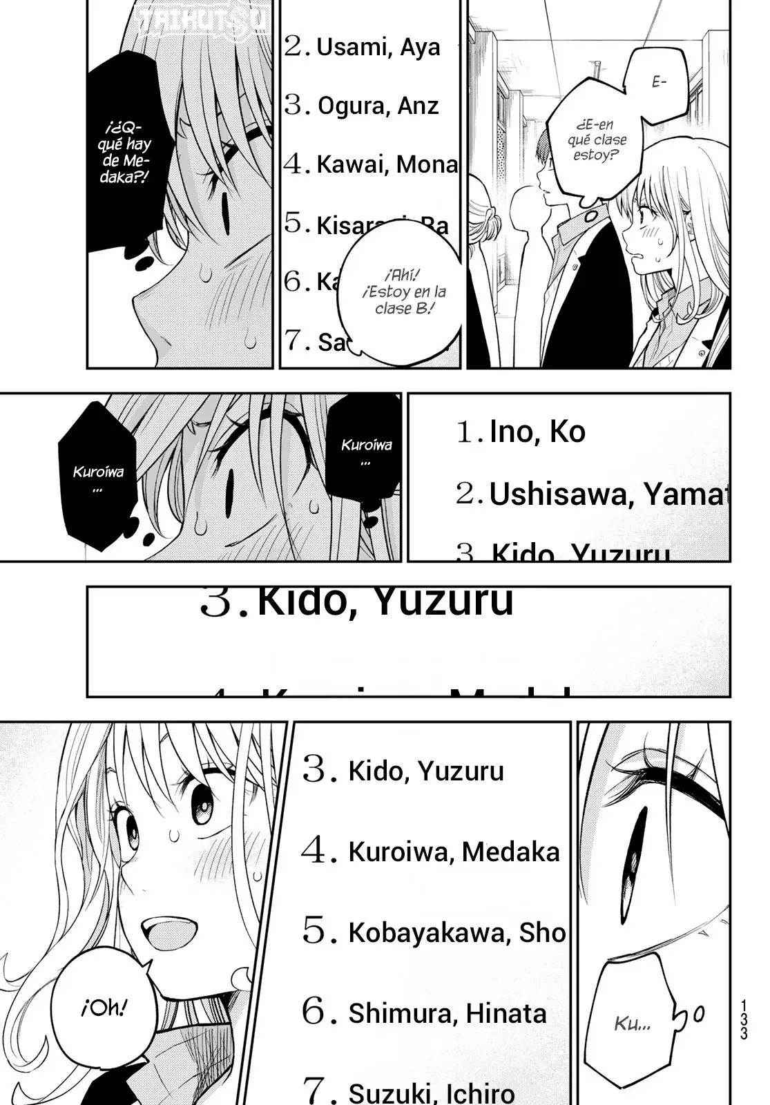 Kuroiwa Medaka Ni Watashi No Kawaii Ga Tsuujinai Capitulo 148: Un nuevo año escolar con ese tipo. página 4