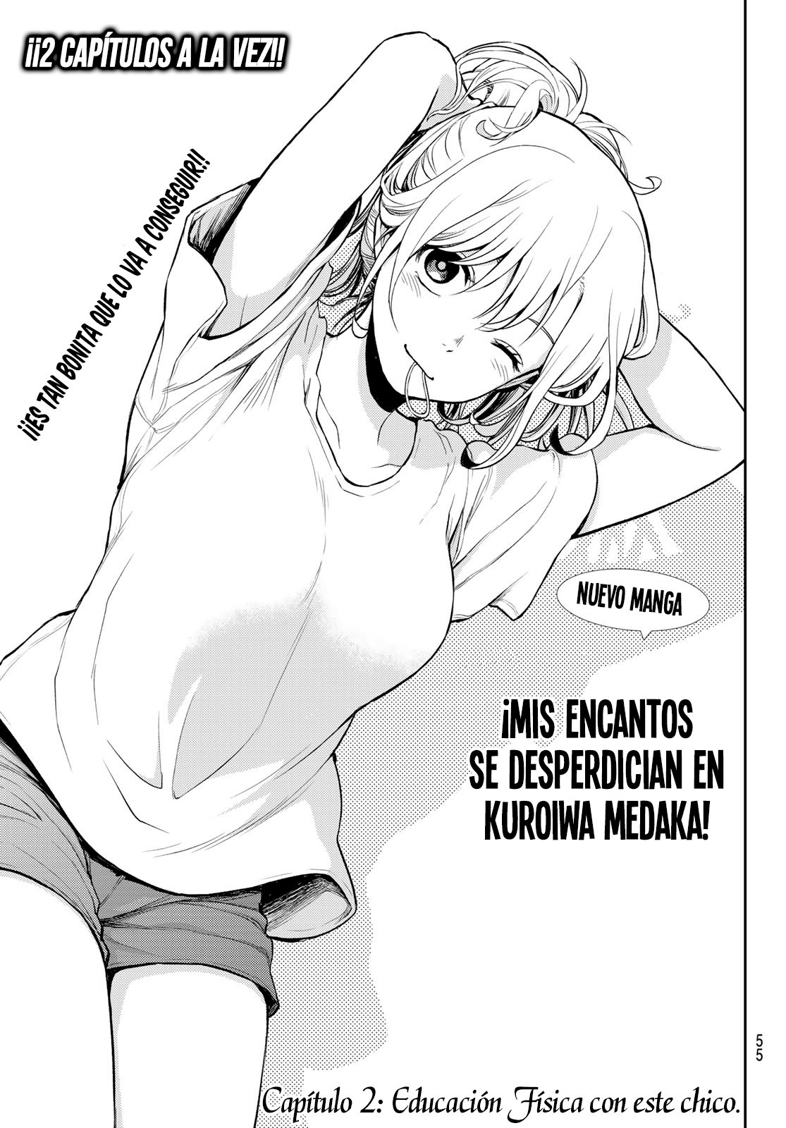 Kuroiwa Medaka Ni Watashi No Kawaii Ga Tsuujinai Capitulo 2: Educación Física con este chico. página 2
