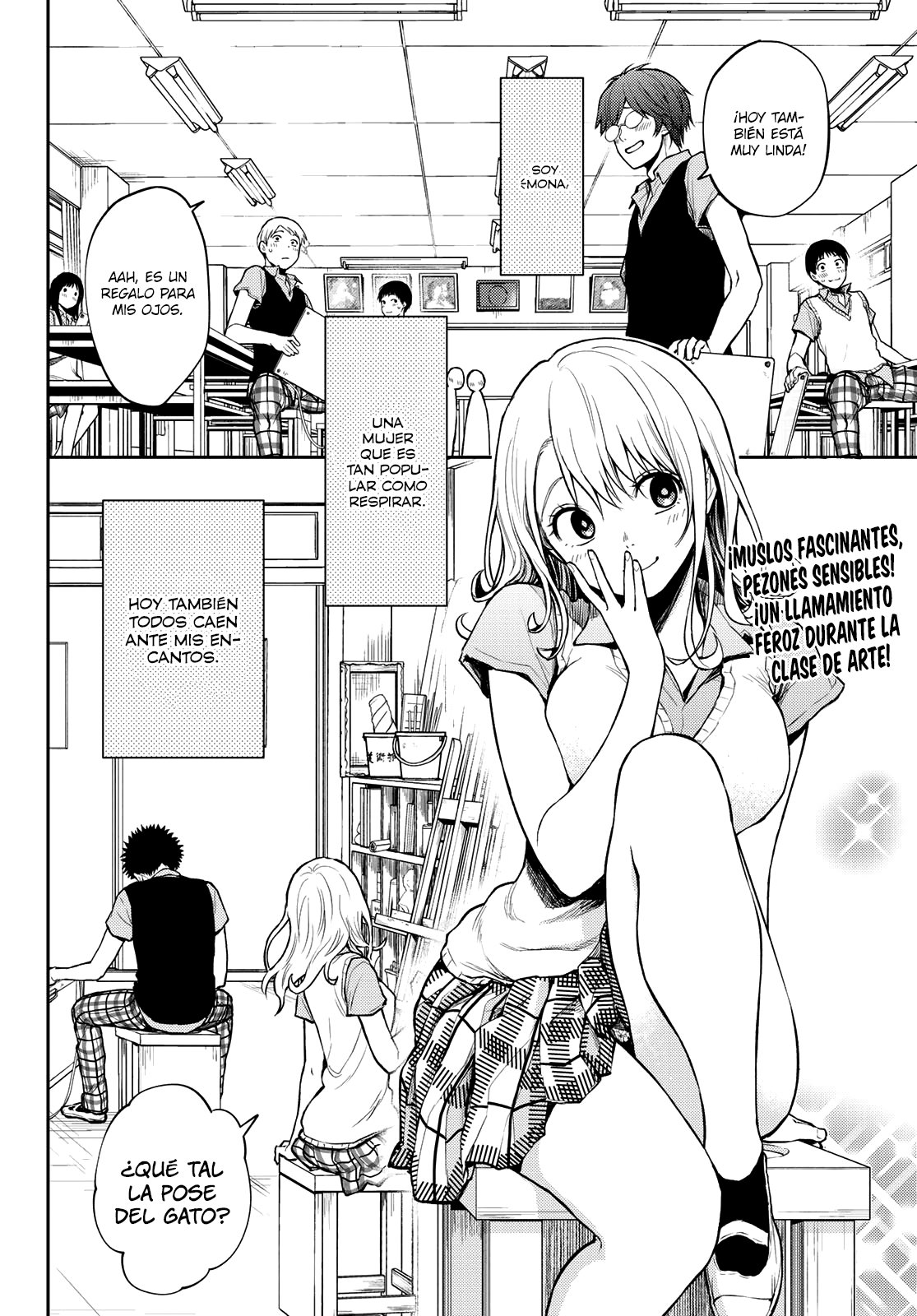 Kuroiwa Medaka Ni Watashi No Kawaii Ga Tsuujinai Capitulo 3: Dibujando con ese tipo. página 3