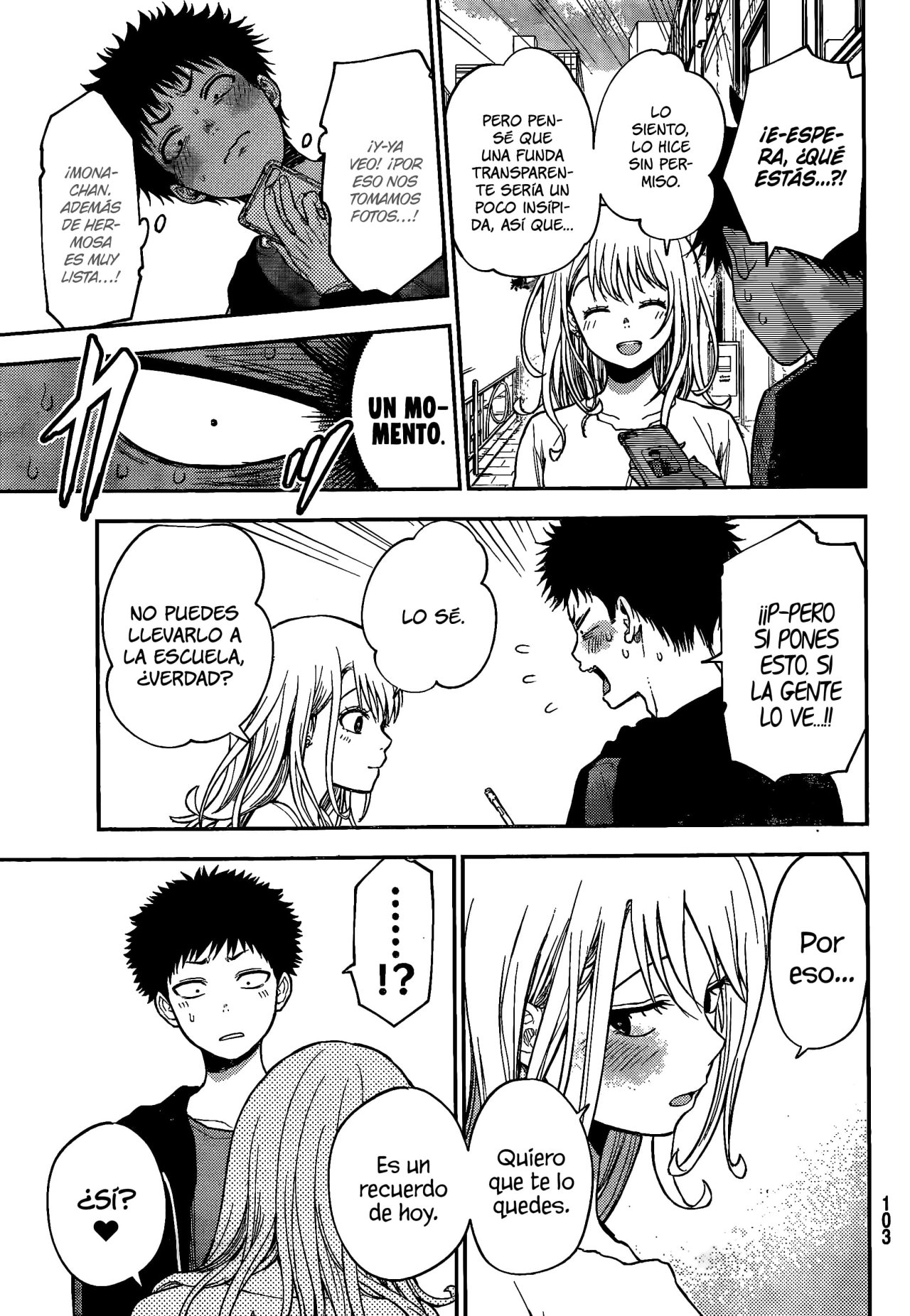 Kuroiwa Medaka Ni Watashi No Kawaii Ga Tsuujinai Capitulo 50: Ese Tipo y la Funda de Teléfono página 12