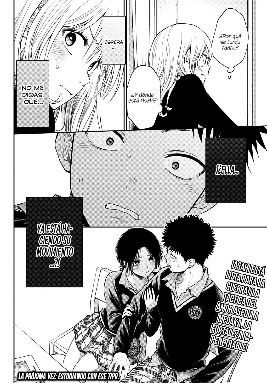 Kuroiwa Medaka Ni Watashi No Kawaii Ga Tsuujinai Capitulo 53: Reunión secreta con ese tipo y Asahi. página 15