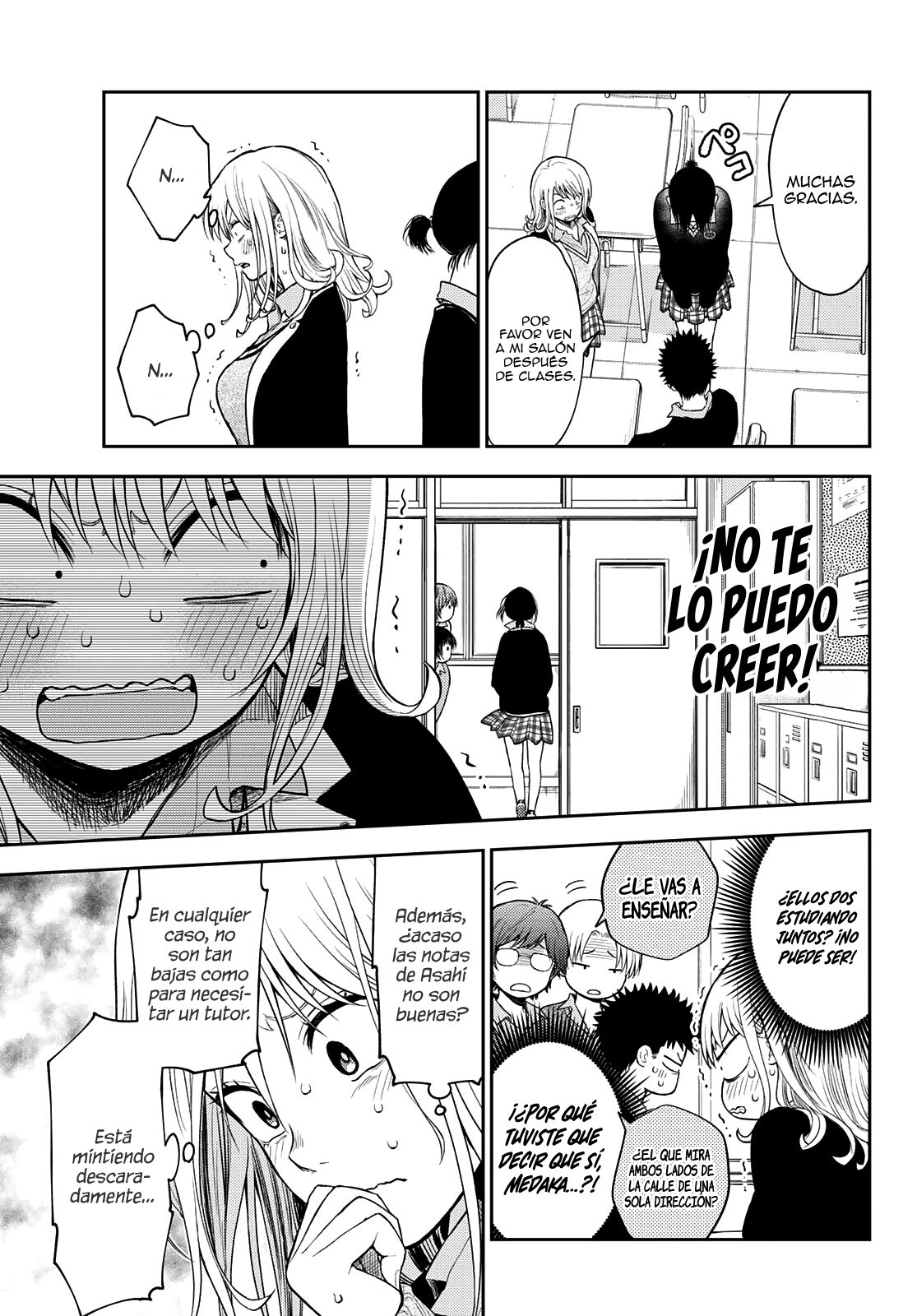 Kuroiwa Medaka Ni Watashi No Kawaii Ga Tsuujinai Capitulo 53: Reunión secreta con ese tipo y Asahi. página 4