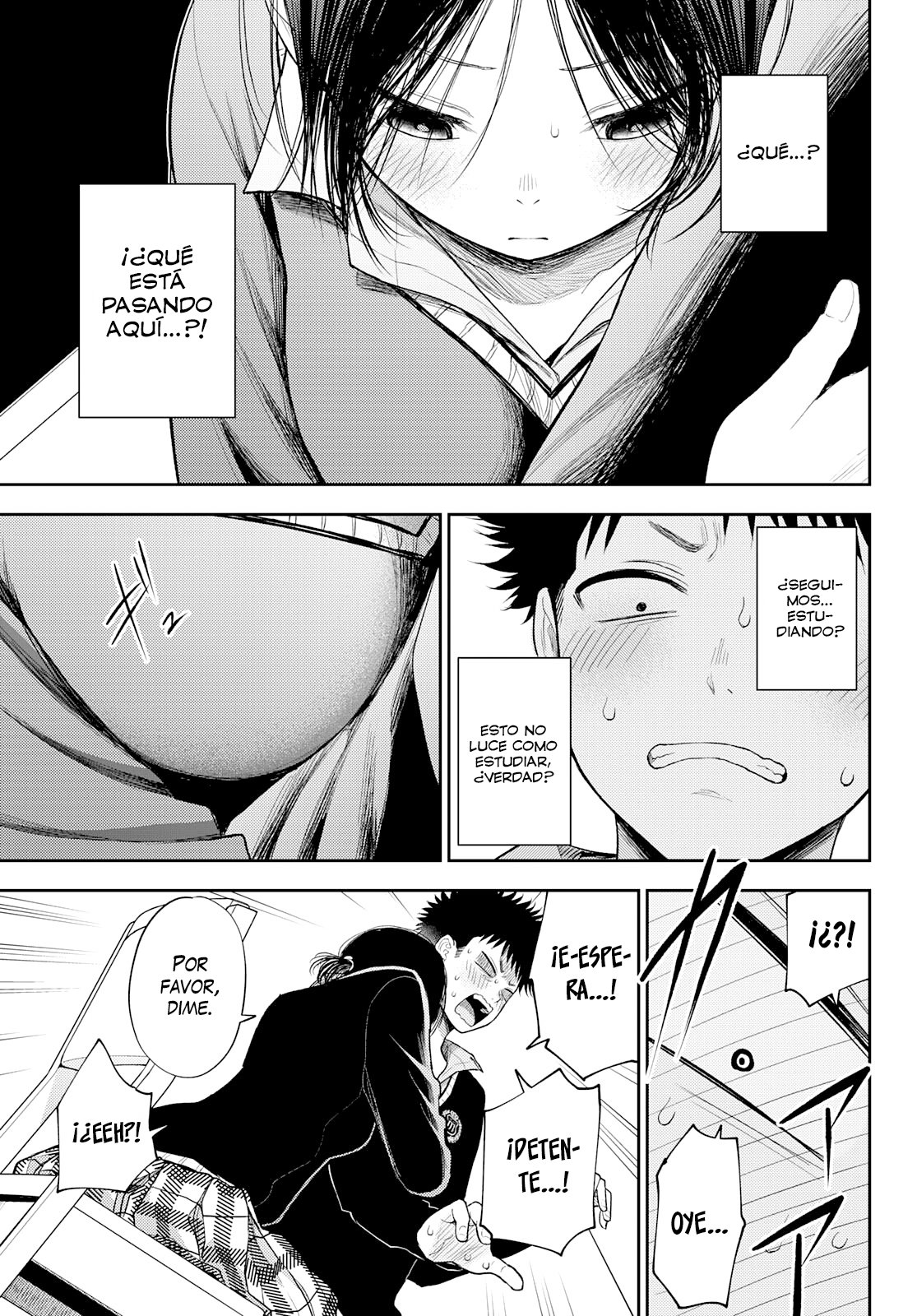 Kuroiwa Medaka Ni Watashi No Kawaii Ga Tsuujinai Capitulo 54: Estudiando con ese Tipo página 4