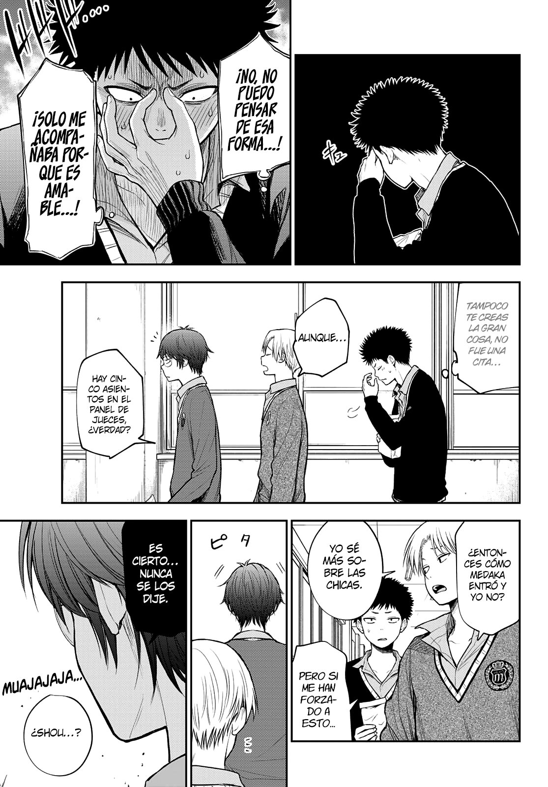 Kuroiwa Medaka Ni Watashi No Kawaii Ga Tsuujinai Capitulo 59: Ese tipo y la noche antes del concurso. página 5