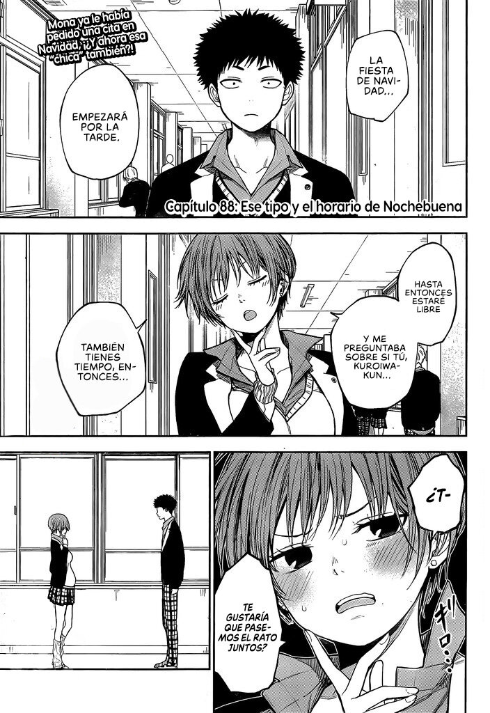 Kuroiwa Medaka Ni Watashi No Kawaii Ga Tsuujinai Capitulo 88: Ese tipo y el horario de Nochebuena. página 2