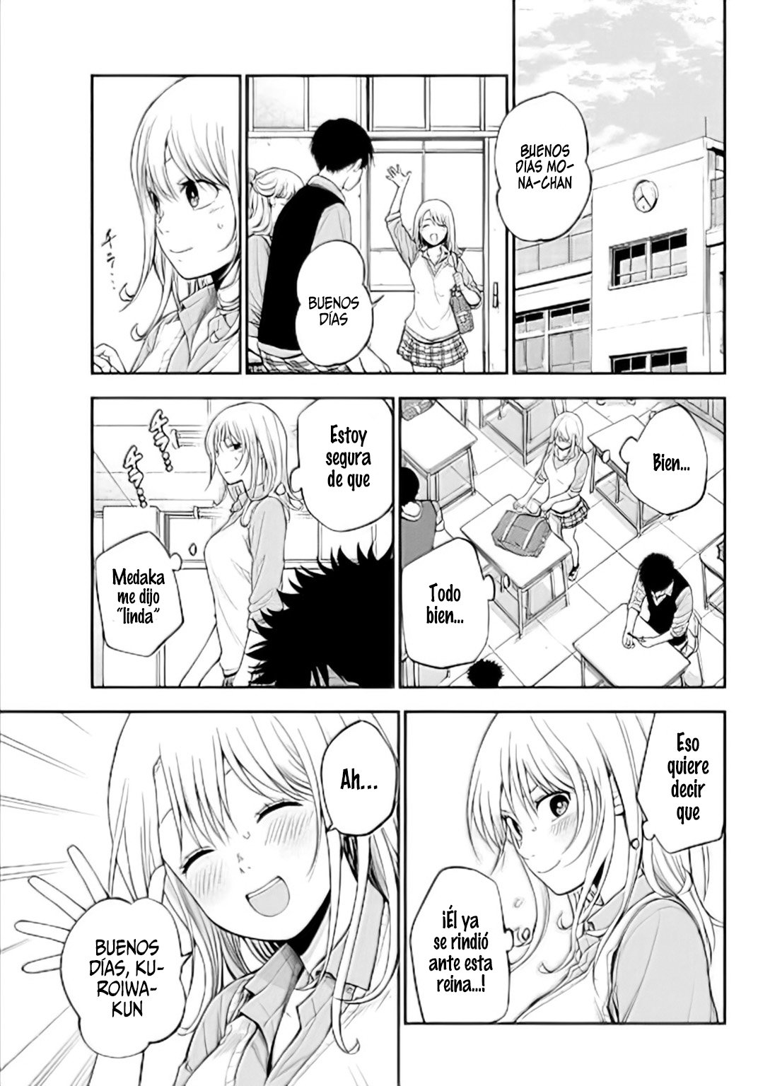 Kuroiwa Medaka Ni Watashi No Kawaii Ga Tsuujinai Capitulo 9: Estrechamente relacionada con ese tipo página 15