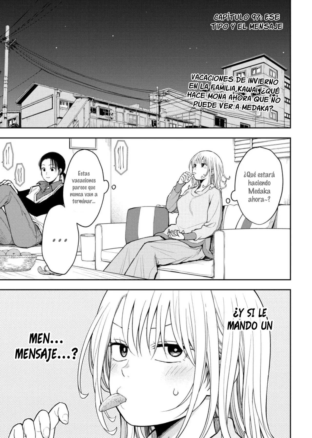 Kuroiwa Medaka Ni Watashi No Kawaii Ga Tsuujinai Capitulo 97: Ese tipo y el mensaje página 2