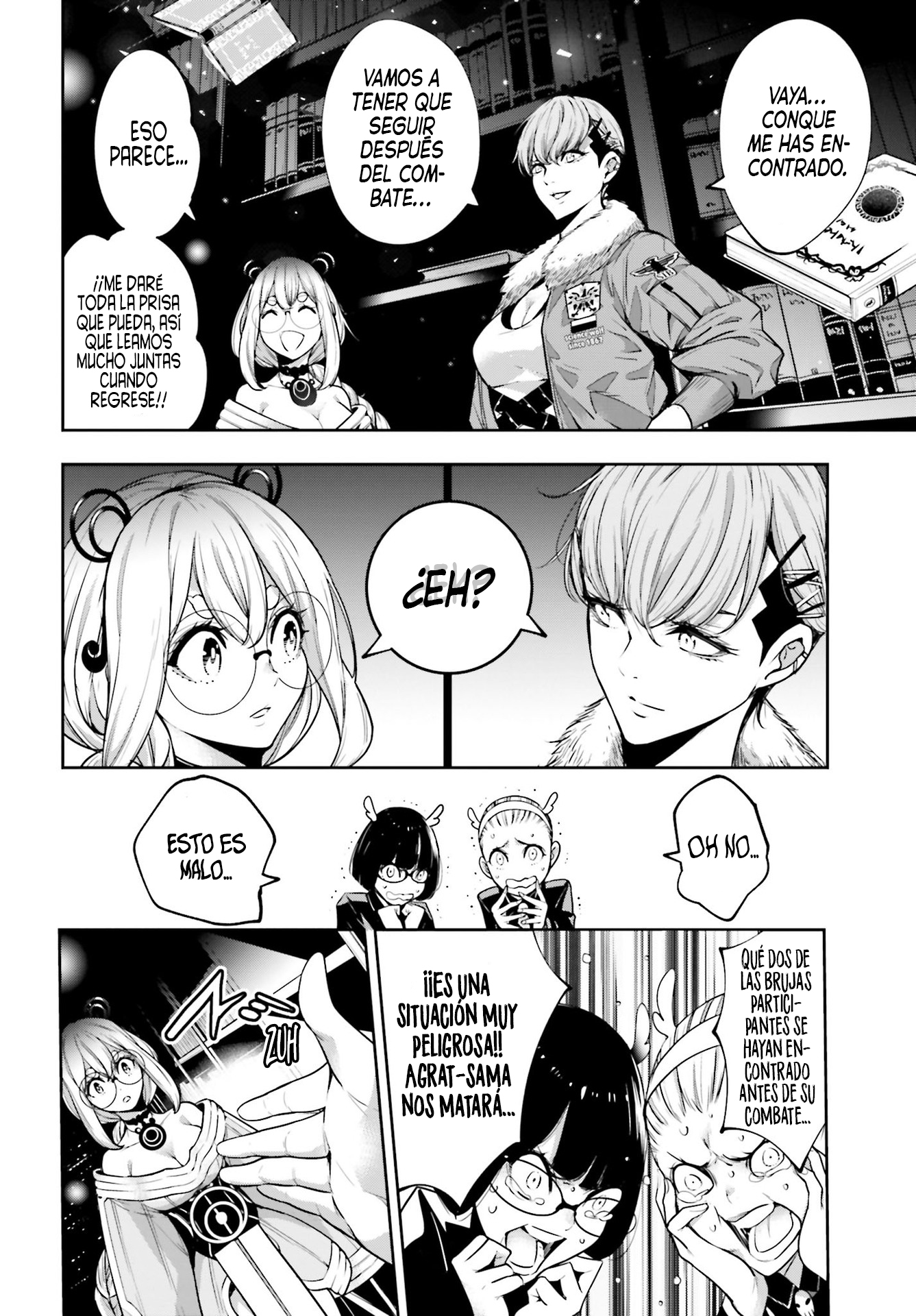 Majo Taisen - The War of Greedy Witches Capitulo 26: LAS MENTES MÁS GRANDES DE LA HISTORIA página 27