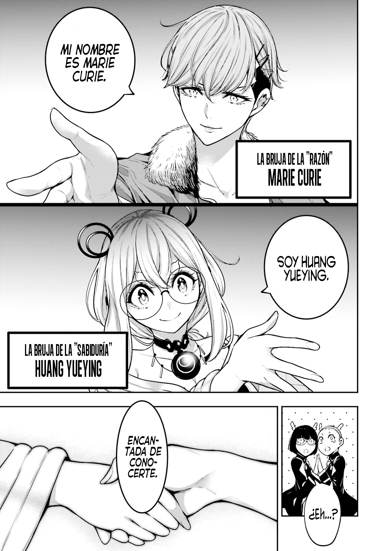Majo Taisen - The War of Greedy Witches Capitulo 26: LAS MENTES MÁS GRANDES DE LA HISTORIA página 28
