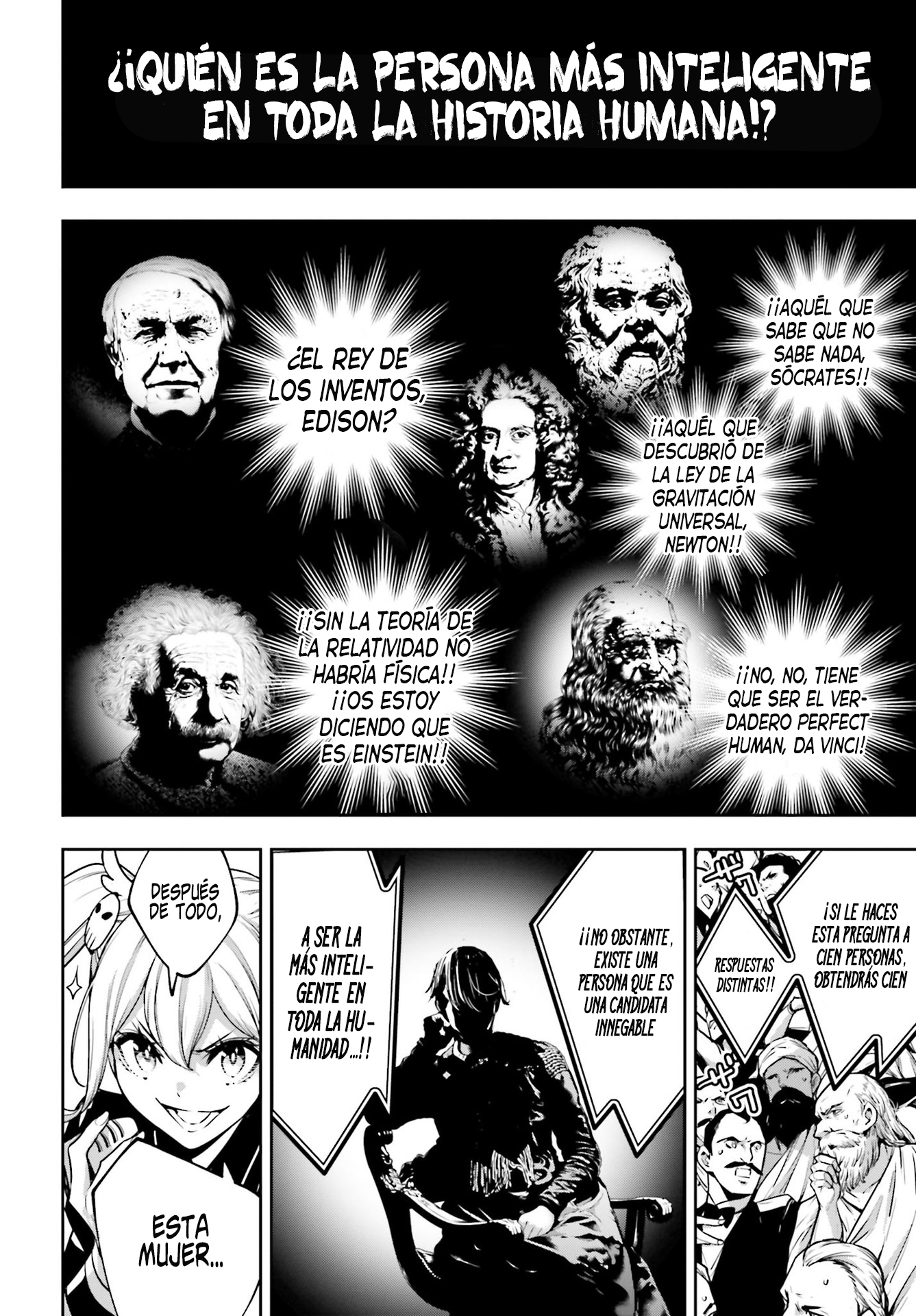 Majo Taisen - The War of Greedy Witches Capitulo 26: LAS MENTES MÁS GRANDES DE LA HISTORIA página 35