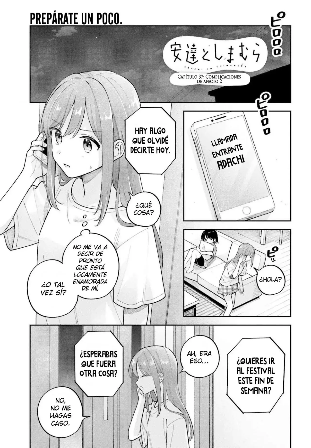 Adachi To Shimamura (Moke ver.) Capitulo 37 página 2