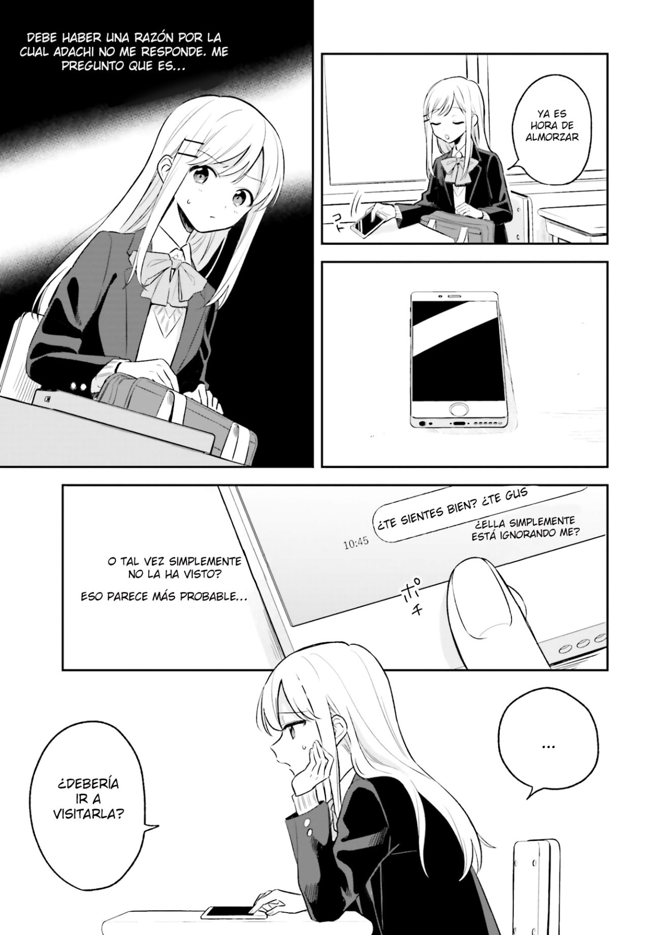 Adachi To Shimamura (Moke ver.) Capitulo 4: Triángulo Isoceles página 7