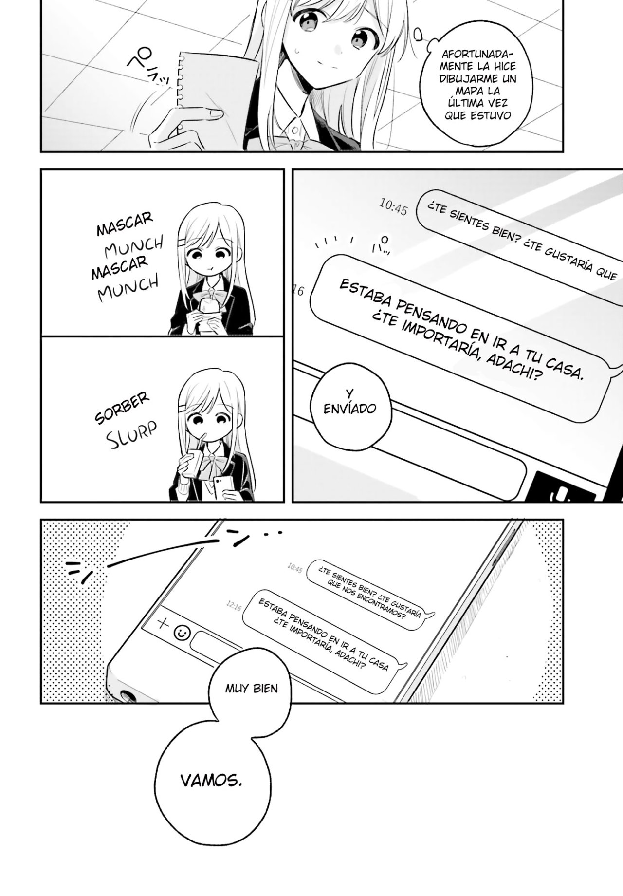 Adachi To Shimamura (Moke ver.) Capitulo 4: Triángulo Isoceles página 8