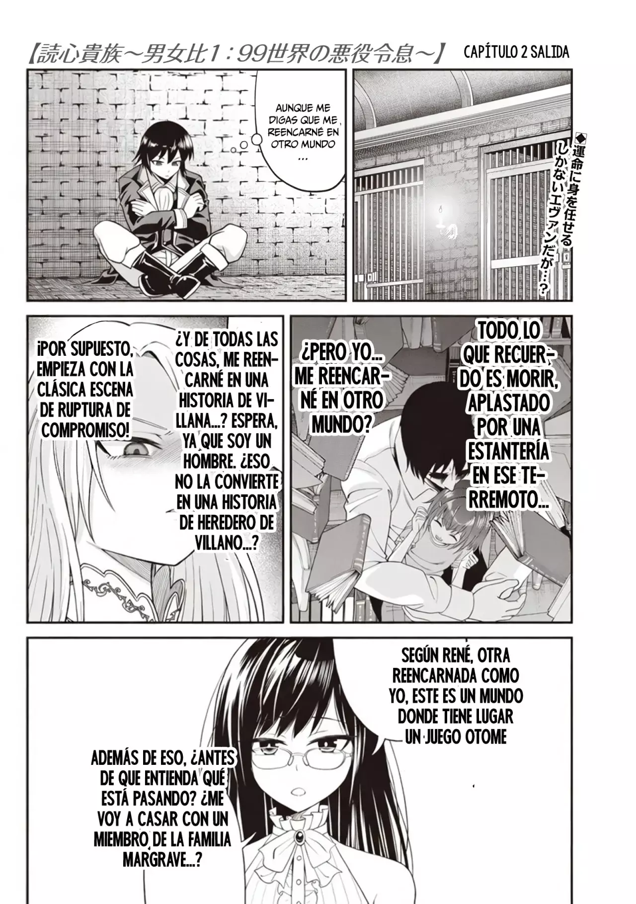 Telepathic Aristocrat ~Villainous Young Noble in a World with a 1:99 Male-to-Female Ratio~ Capitulo 2.1: Salida página 2