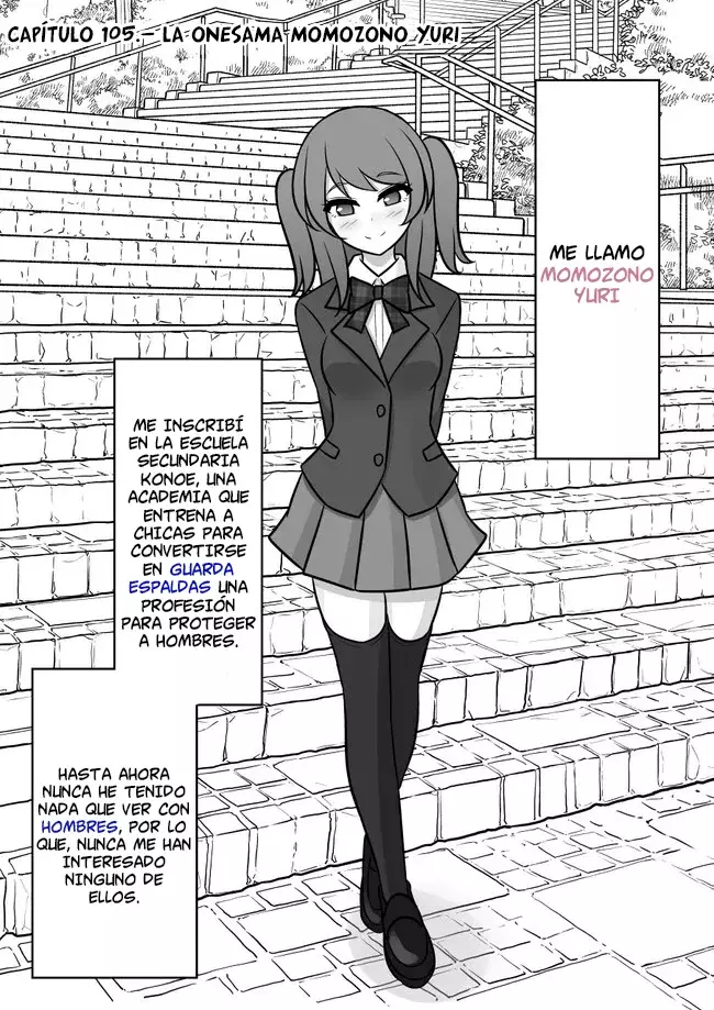 El mundo paralelo con una relación de hombres y mujeres de 1:39 resulta ser inesperadamente normal. Capitulo 105: La one-sama de Momozono Yuri página 2