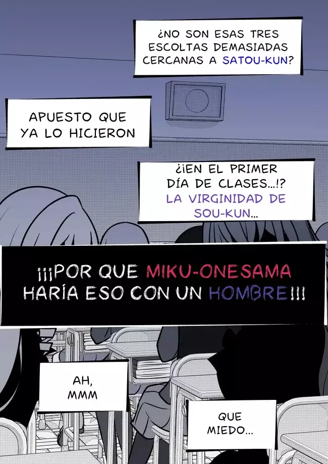 El mundo paralelo con una relación de hombres y mujeres de 1:39 resulta ser inesperadamente normal. Capitulo 106: El curto lugar en el salón página 7