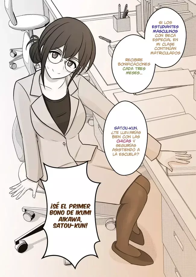 El mundo paralelo con una relación de hombres y mujeres de 1:39 resulta ser inesperadamente normal. Capitulo 53: Profesora página 5