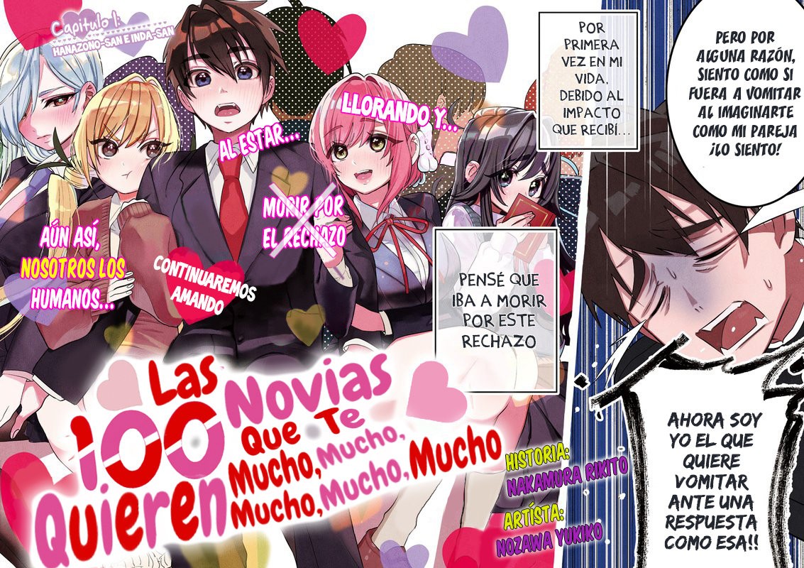 Kimi no koto ga Dai Dai Dai Dai Daisuki na 100-nin no Kanojo Capitulo 1: Hanazono-san e Inda-san página 2
