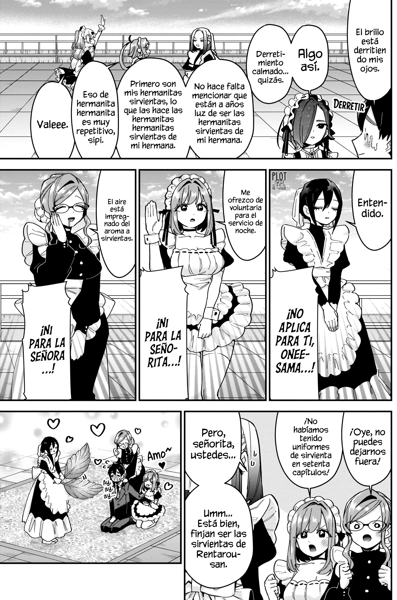 Kimi no koto ga Dai Dai Dai Dai Daisuki na 100-nin no Kanojo Capitulo 102: Las lecciones para sirvienta de la hermana menor Mai página 3
