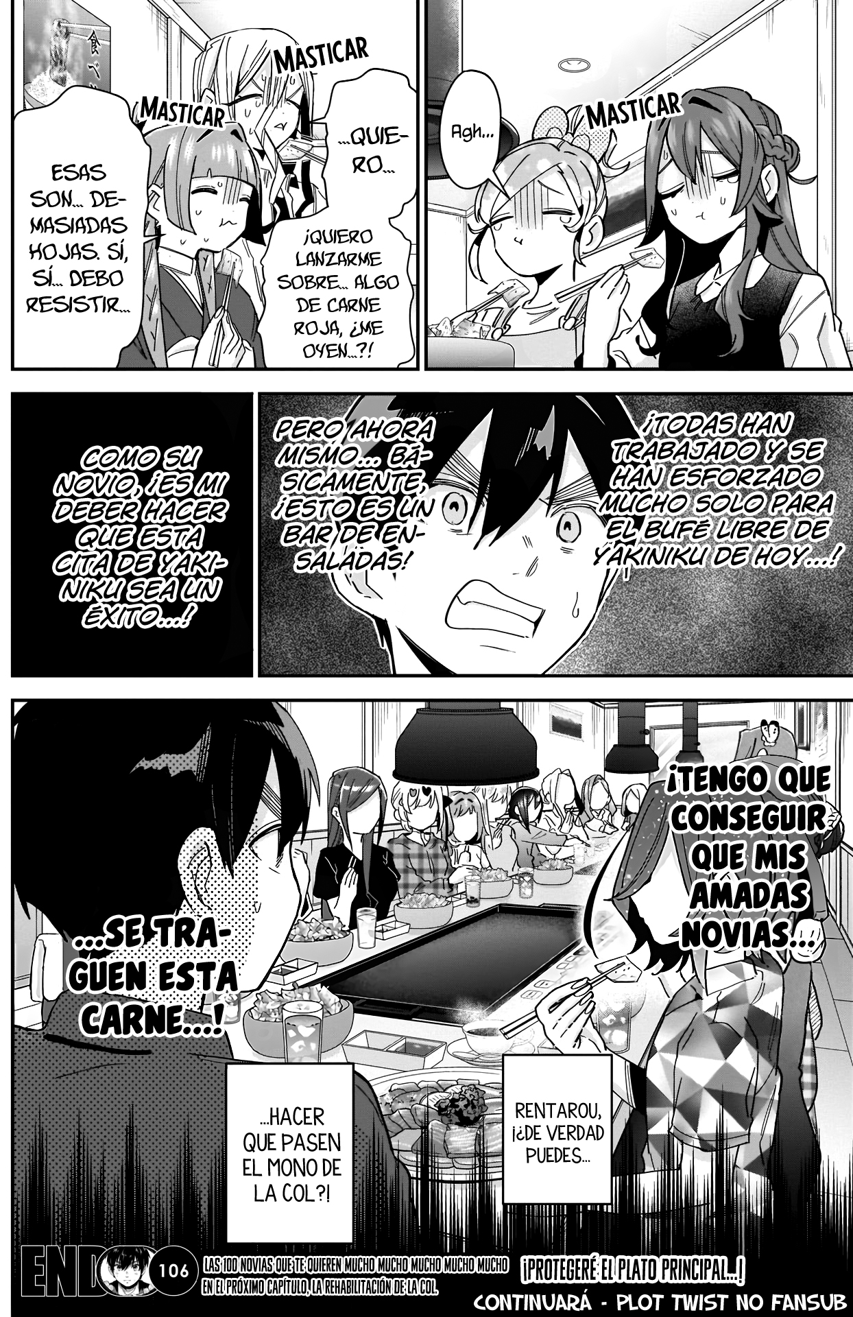 Kimi no koto ga Dai Dai Dai Dai Daisuki na 100-nin no Kanojo Capitulo 106: La cita de yakiniku de la familia Rentarou página 20