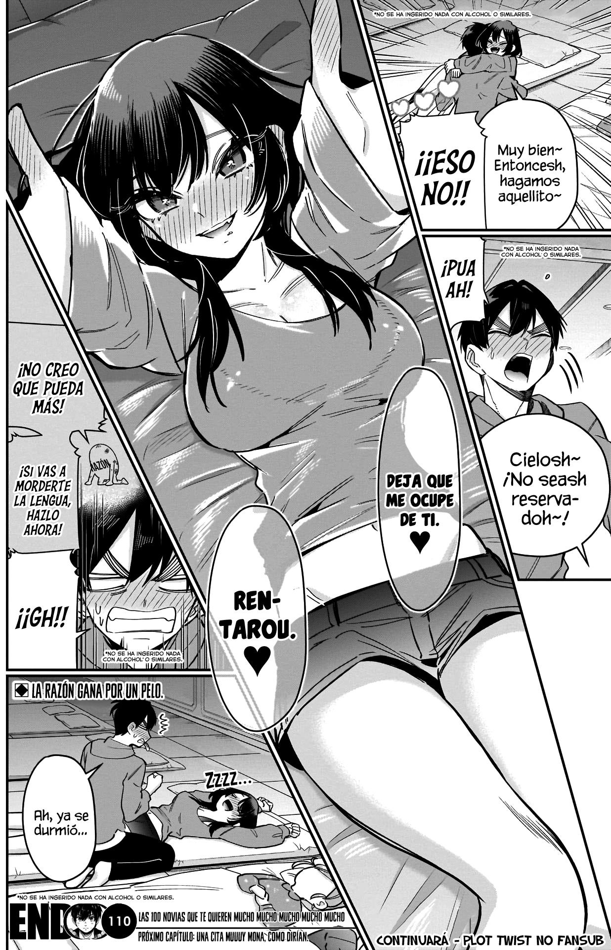Kimi no koto ga Dai Dai Dai Dai Daisuki na 100-nin no Kanojo Capitulo 110: No se ha ingerido nada con alcohol o similares. página 22