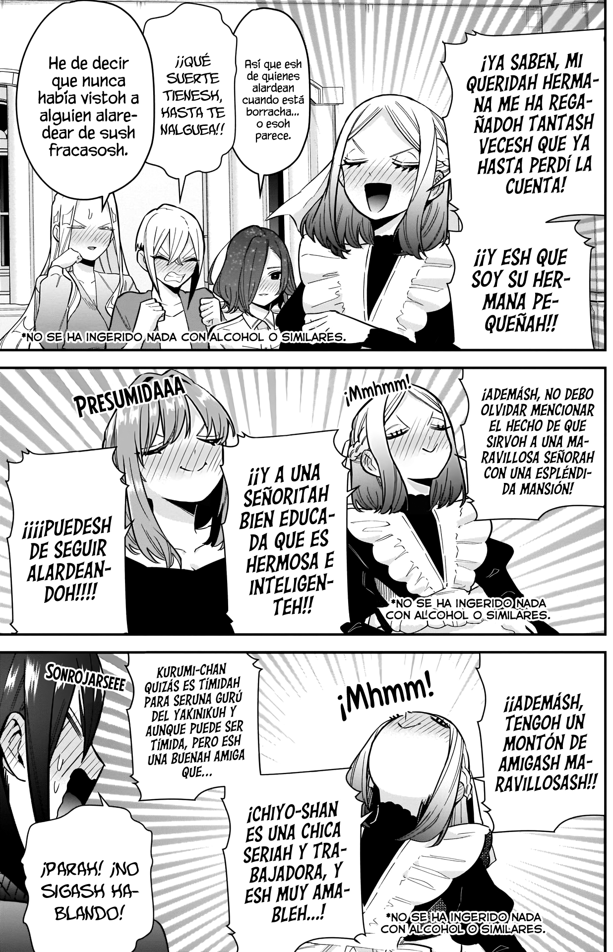 Kimi no koto ga Dai Dai Dai Dai Daisuki na 100-nin no Kanojo Capitulo 110: No se ha ingerido nada con alcohol o similares. página 4