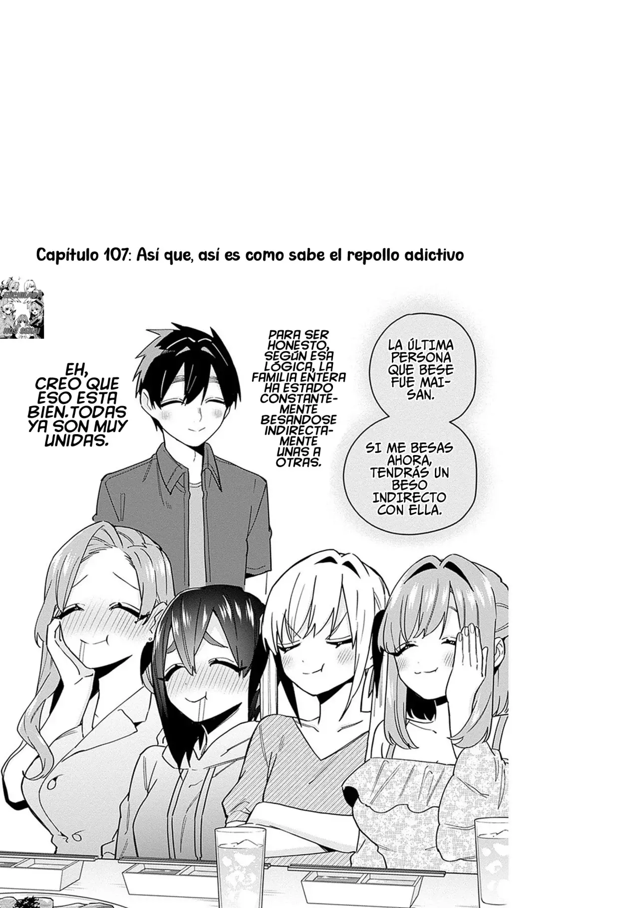 Kimi no koto ga Dai Dai Dai Dai Daisuki na 100-nin no Kanojo Capitulo 113.5: Mi primer apuesta y mi primer borrachera página 8