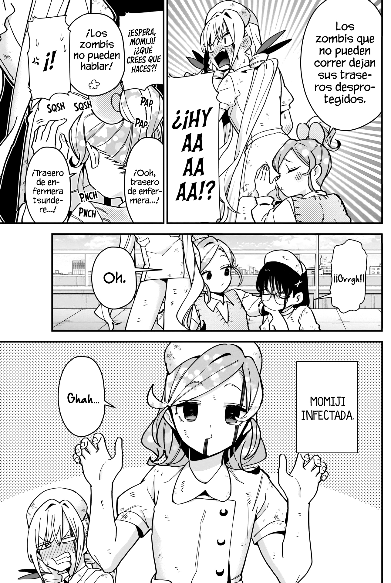 Kimi no koto ga Dai Dai Dai Dai Daisuki na 100-nin no Kanojo Capitulo 116: Las traes de enfermeras zombi de la familia Rentarou página 17