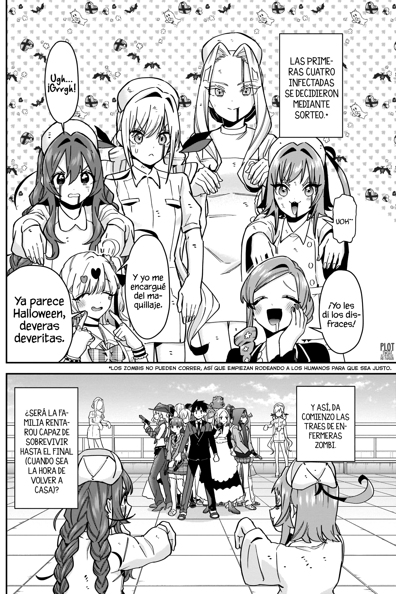 Kimi no koto ga Dai Dai Dai Dai Daisuki na 100-nin no Kanojo Capitulo 116: Las traes de enfermeras zombi de la familia Rentarou página 6