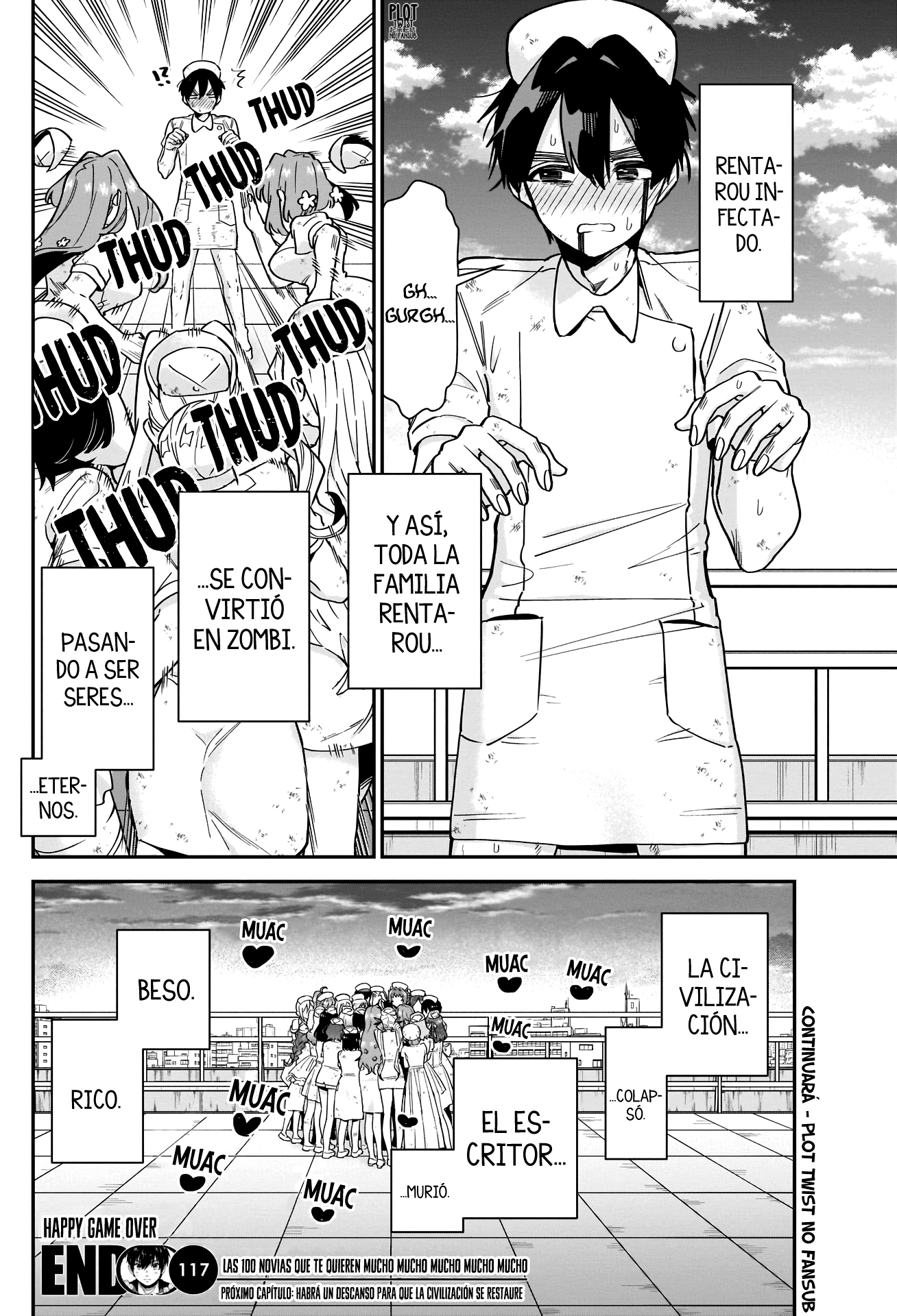 Kimi no koto ga Dai Dai Dai Dai Daisuki na 100-nin no Kanojo Capitulo 117: El fin de la violencia página 19