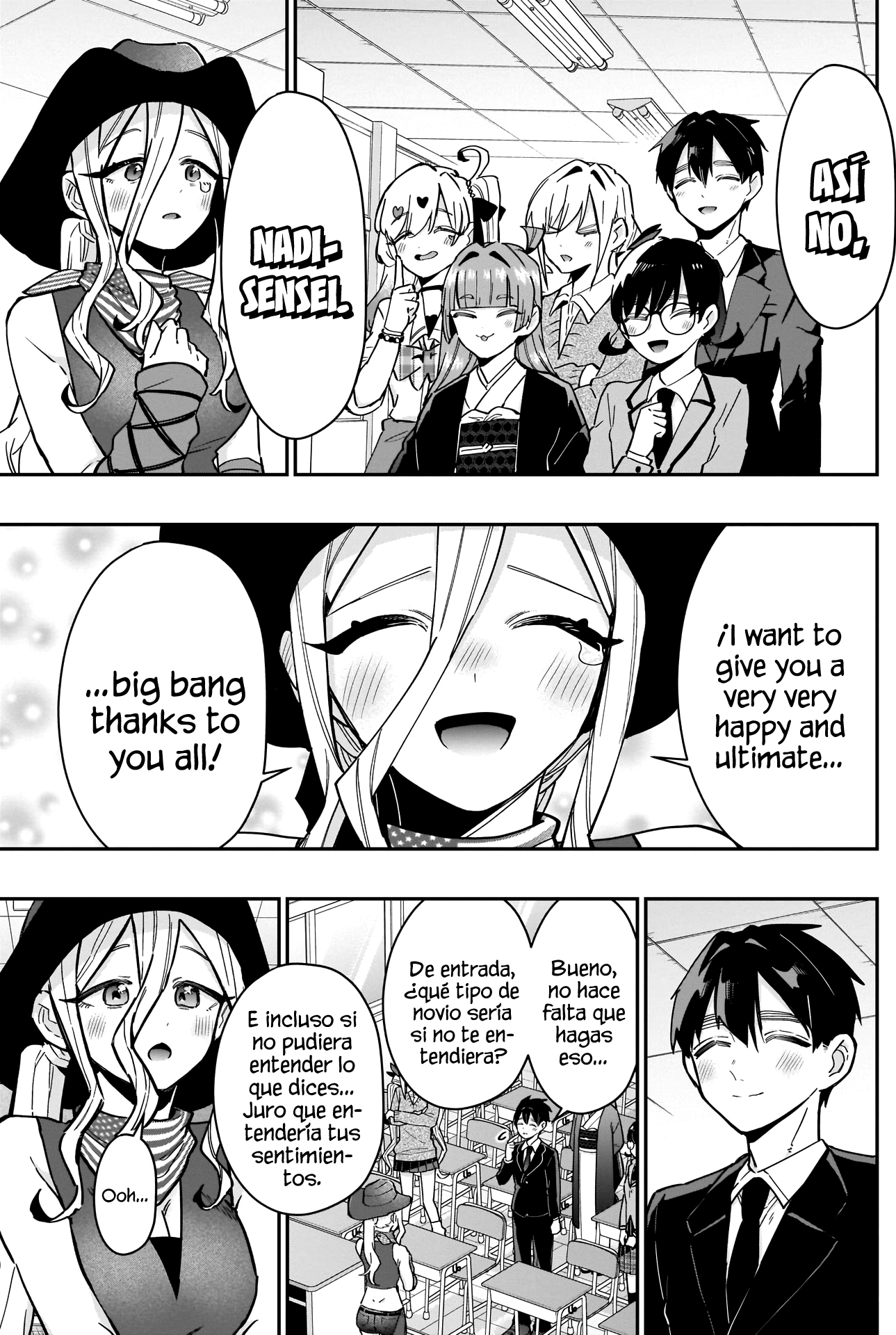 Kimi no koto ga Dai Dai Dai Dai Daisuki na 100-nin no Kanojo Capitulo 118: Adiós al Nadinglés, larga vida al Nadinglés página 18