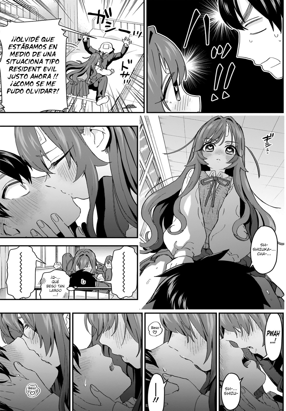 Kimi no koto ga Dai Dai Dai Dai Daisuki na 100-nin no Kanojo Capitulo 12: Pánico de zombis besadores página 8