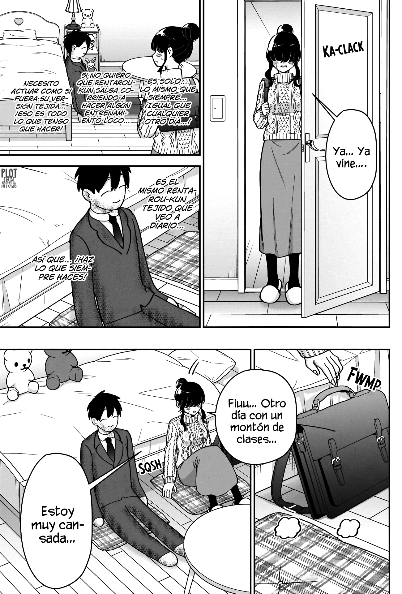 Kimi no koto ga Dai Dai Dai Dai Daisuki na 100-nin no Kanojo Capitulo 122: Una cita en casa de Meme-chan con sus peluchitos tejidos página 11
