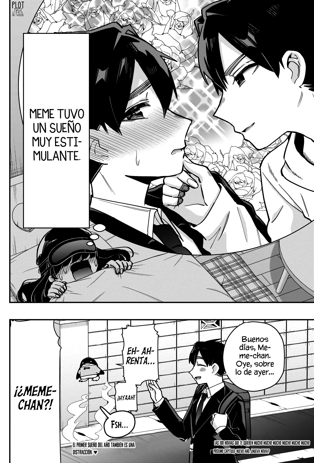 Kimi no koto ga Dai Dai Dai Dai Daisuki na 100-nin no Kanojo Capitulo 122: Una cita en casa de Meme-chan con sus peluchitos tejidos página 19