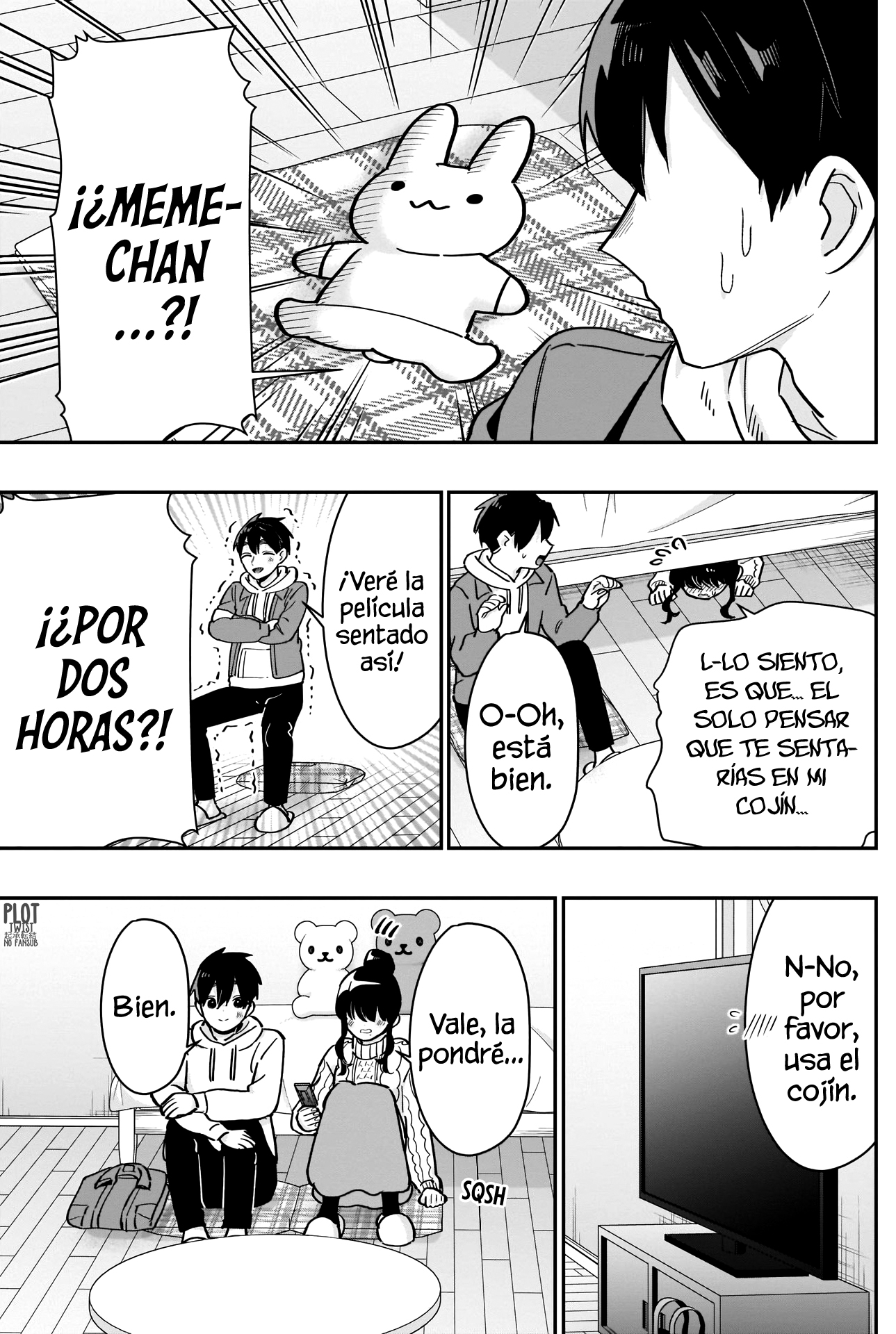 Kimi no koto ga Dai Dai Dai Dai Daisuki na 100-nin no Kanojo Capitulo 122: Una cita en casa de Meme-chan con sus peluchitos tejidos página 3